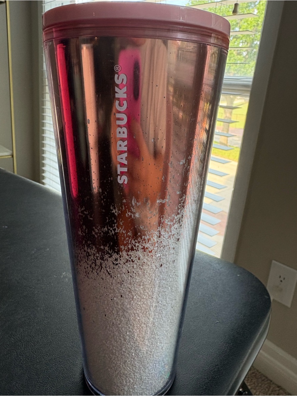 Starbucks Rose Gold and Pink Ombre Tumbler